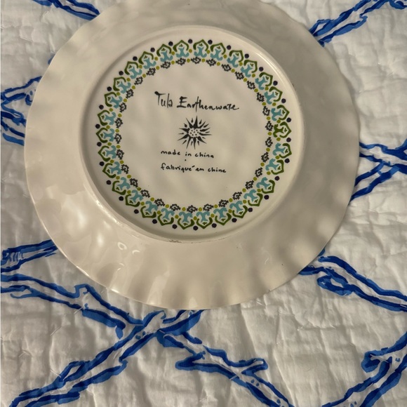 Anthropologie Tula earthenware ram plate, 7 inches, like new - Picture 2 of 2